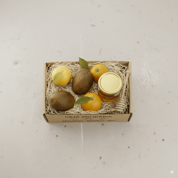 Caja solidaria pequeña frutas furia 2