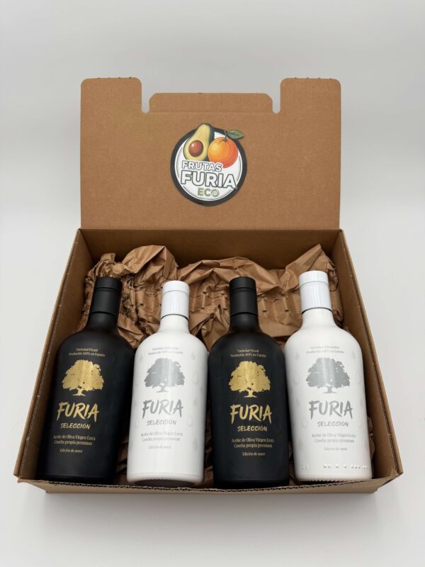 Pack 4 Aceites FURIA Selección – Arbequina & Picual Pack 4 Aceites FURIA Selección – Arbequina & Picual