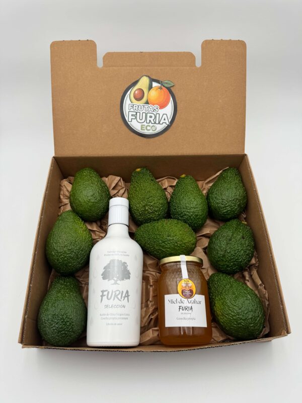Pack Aguacates Premium + Aceite Arbequina + Miel Natural Pack Aguacates Premium + Aceite Arbequina + Miel Natural