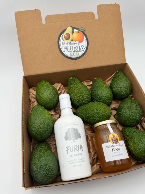 Pack Aguacates Premium + Aceite Arbequina + Miel Natural Pack Aguacates Premium + Aceite Arbequina + Miel Natural