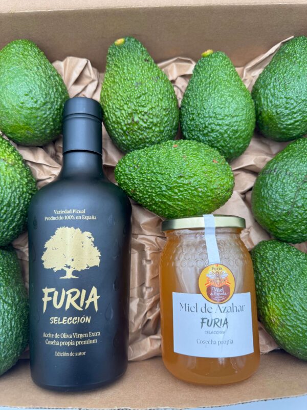 Pack Aguacates Premium + Aceite Picual + Miel Natural Pack Aguacates Premium + Aceite Picual + Miel Natural