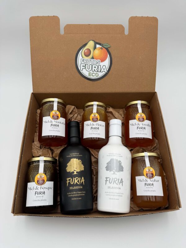 Pack Gourmet Mieles FURIA + Aceite Arbequina & Picual
