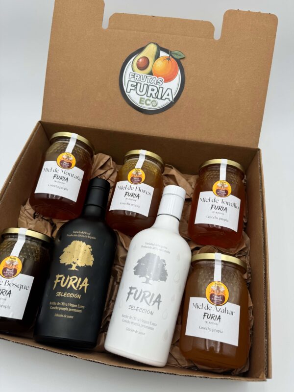Pack Gourmet Mieles FURIA + Aceite Arbequina & Picual